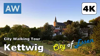 [4K] Evening Walk through the Historic Town of Kettwig in the City of Essen