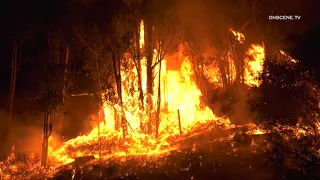 Glass Fire Rages On in Calistoga