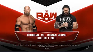 GOLDBERG VS ROMAN REIGNS HELL IN A CELL #blueragaming