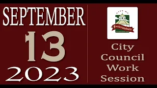 City of Fredericksburg, TX - Special City Council Meeting - Wednesday, September 13, 2023