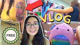 thrifting, new tattoo, birthday weekend! | vlog