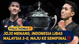 Perempatfinal piala thomas 2020 indonesia vs malaysia