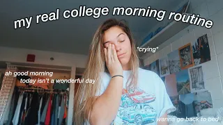 what my REAL college morning routine looks like