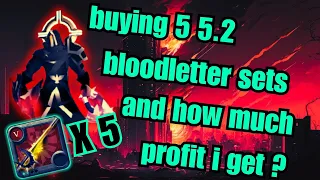 I bought Five 5.2 Sets and profit was good - Albion Online - Solo PVP - Mist- Profit!
