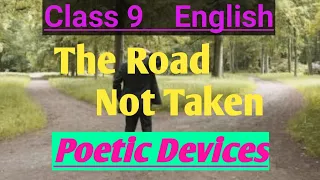 The Road Not Taken Poetic Devices | Poem 1 Class 9 | Poetic Devices in Hindi