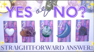 YES or NO? ⚡️ Honest Answer to ANY Question! 👀✨ Pick a Card Tarot Reading
