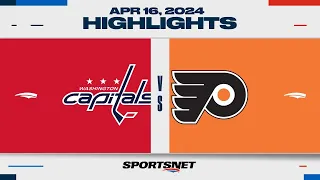 NHL Highlights | Capitals vs. Flyers - April 16, 2024