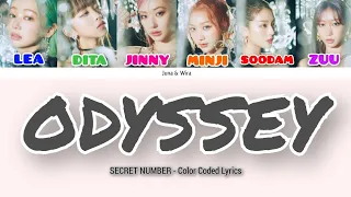 SECRET NUMBER - ODYSSEY (Color Coded Lyrics) SUB HAN/ROM/ENG/INA #odyssey #secretnumber