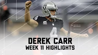 Derek Carr Tosses 3 TDs in Win | Texans vs. Raiders | NFL Week 11 Player Highlights