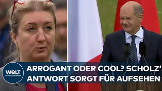 G7-PRESSEKONFERENZ: "Könnte ich!" Nach dieser Frage kanzelt Olaf Scholz eine Journalistin ab