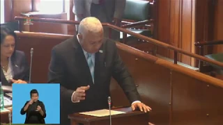 Fijian Prime Minister delivers his Ministerial statement