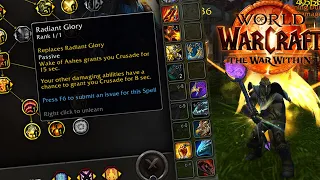 RADIANT GLORY IS INSANE - New PERMANENT Wings! Ret Paladin The War Within WoW Alpha Testing