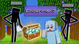 แปลงร่างเป็น Enderman ในมายคราฟช่วยเพื่อน !!!