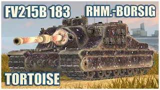 FV215b (183), Rhm.-Borsig & Tortoise • WoT Blitz Gameplay