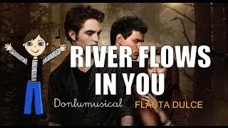 RIVER FLOWS IN YOU flauta dulce notas recorder notes