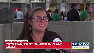 RDU plane crash: UNC pilot and physician injured, 70 delays at airport