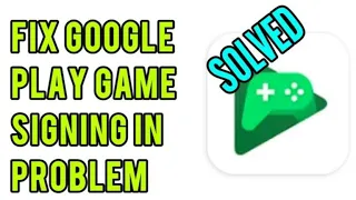 How to fix google play games signing in problem