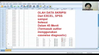 Olah Data SKRIPSI dari EXCEL SPSS sampai selesai. Termasuk outlier menggunakan CASEWISE DIAGNOSTICS