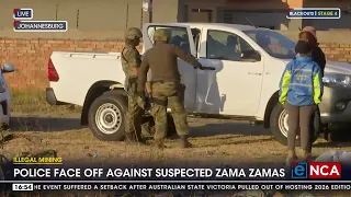 Illegal Mining | Police face off with zama zamas