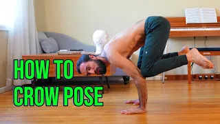 Crow Pose: Beginner in depth step by step follow along class