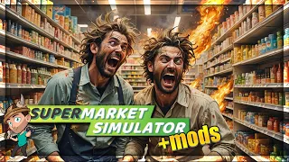 NEW Restocker Joins The CHOAS! [MODS] | Supermarket Simulator Gameplay