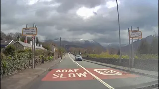 Driving along the A5 in North Wales from A55 J11 to Bethesda Tesco - 9/4/24 // dashcam footage