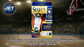 2020/21 Panini Select Basketball Retail 5 Hanger Box Break!