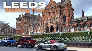 Leeds England: City centre walking tour | Yorkshire 4K 60FPS