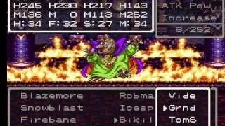 Dragon Quest III SFC/SNES Baramos' Castle