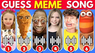 GUESS MEME & WHO'S SINGING 🎤🎵🔥| Lay Lay, King Ferran, Salish Matter, Skibidi Toilet,  MrBeast, Pomni