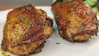 Best oven baked chicken thighs ! Most easiest and tastiest chicken ever !