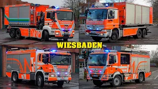[ALARMIERUNG zum GEFAHRGUTEINSATZ] - Feuerwehr WIESBADEN | Einsatzfahrten der Feuerwachen 1 & 2!
