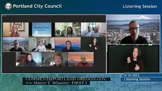 City Council 2022-04-16 - FY 2022‐23 Budget Community Listening Session