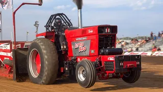 Tractor Pull 2023: Hot Farm Tractors. Scheid Diesel Extravaganza. Pro Pulling League.