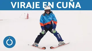 Cómo FRENAR y GIRAR en ESQUÍ ⛷️ (Viraje en CUÑA )