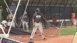 Gulliver Prep 2017 3B Raymond Gil Hits During Intrasquad Game [Miami Signee]