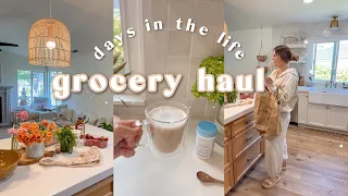 DAYS IN THE LIFE | huge healthy grocery haul, fertility journey update, & cooking at home!