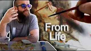 5 Sketches From Life While Crossing the United States. Cesar Santos vlog 062