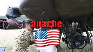 Dangerous AH-64 Apache Helicopters Get Maintained, Refueled & Fire Missiles (2018)