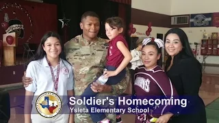 Soldier Surprises Daughters