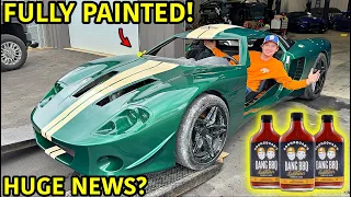 Our Factory 5 GTM Supercar Is Officially Painted!!!