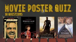 Movie Poster Quiz (50 Questions, Easy to Hard)