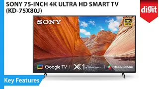 Sony Bravia 75 inch 4K Ultra HD Smart TV KD 75X80J Key Features