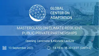 Masterclass on Climate-Resilient Public-Private Partnerships - Opening Session