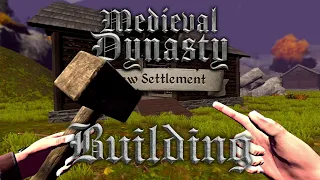 Building RESOURCE Storage - Medieval Dynasty New Settlement VR - Quest - Part 5