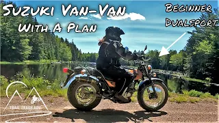 Suzuki VanVan with a Plan! | Beginner Off-Road Journey to Crystal Falls | 4K Motovlog | S3 E8