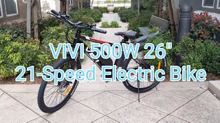 ViVi 500W Electric Bike with Pedal-assist & Throttle. Best 500W affordable E-bike!?