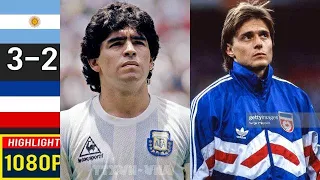 Argentina 0-0 (3x2) Yugoslavia (Maradona, Stojković)  ●1990 World Cup Extended Goals & Highlights HD