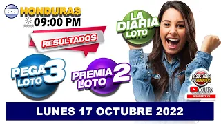 Sorteo 09 PM Loto Honduras, La Diaria, Pega 3, Premia 2, LUNES 17 DE OCTUBRE 2022 |✅🥇🔥💰