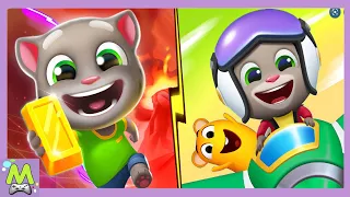 Talking Tom Gold Run 2 vs Talking Tom Sky Run.Бегуны во Времени против Отважных Пилотов